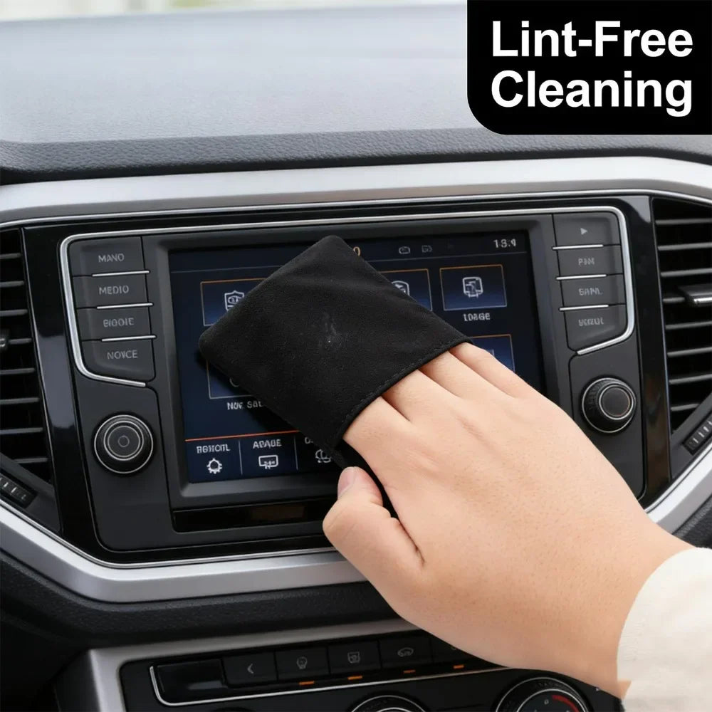 Microfiber Car Screen Cleaning Cloth Auto Interior Rearview Mirror Navigation Display Soft Wipe Lint Free for IPhone Tablet Lens