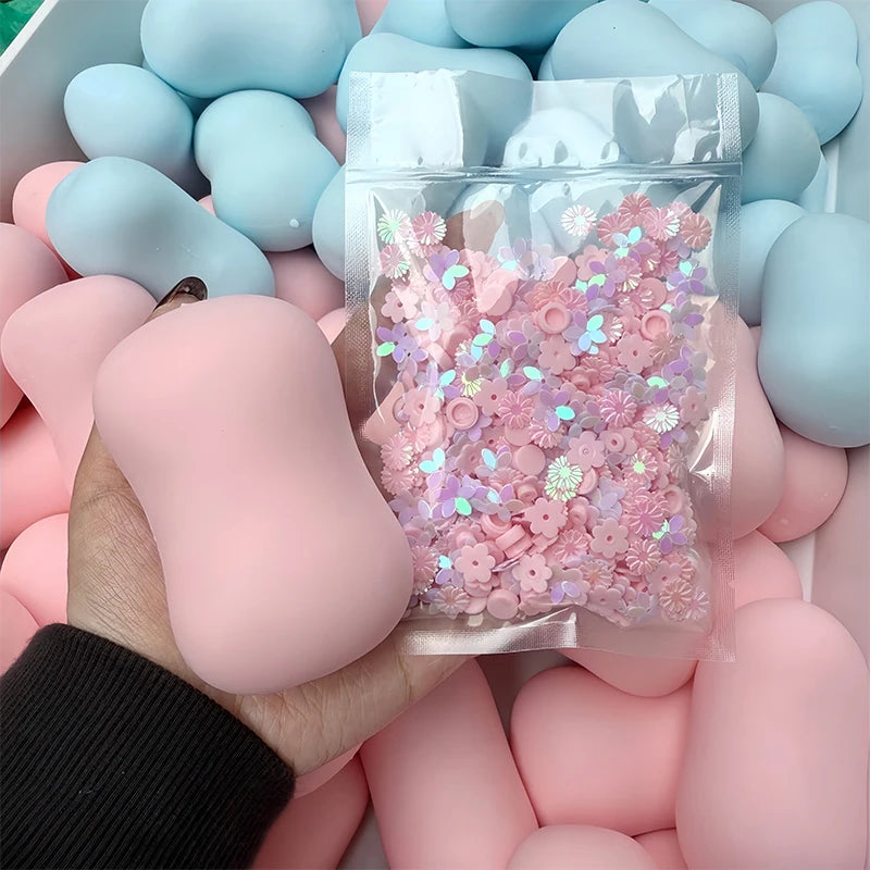 Creative Soap Ball Squishy Fidget Toy Building Block Filling No rebound Squeeze Fidget Toy ASMR Sensory Stress Relief Fidget Toy