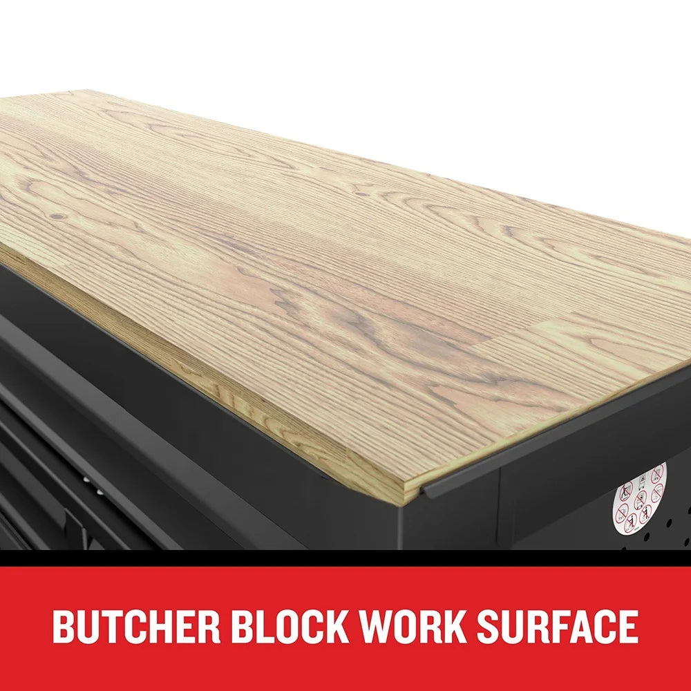 52" Wide 8-Drawer Garage Metal Roller Tool Cabinet,heavy Duty Tool Storage Drawer Cabinet With Wheels
