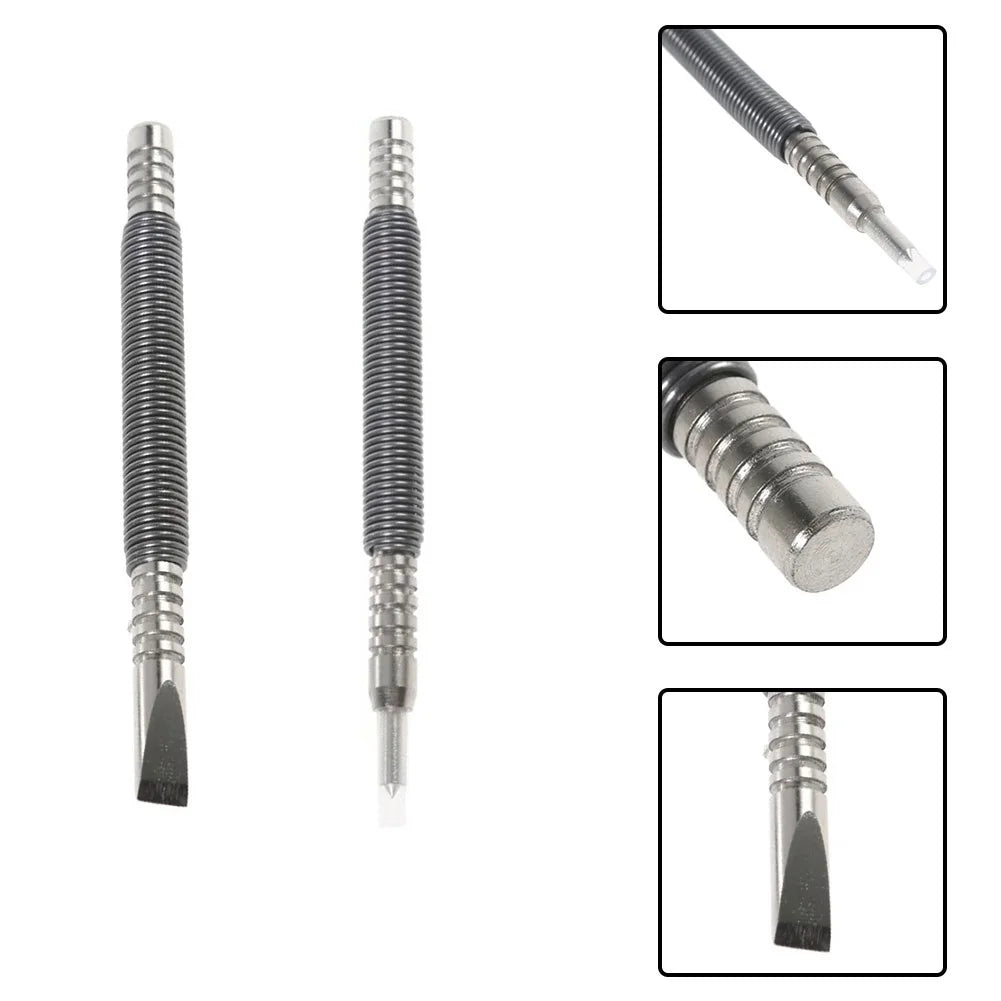 Spring Tool Nail Hammer Punch Workshop High Speed Steel Workshop Equipment 1/8inch & 5/16inch 2 Pcs High Quality