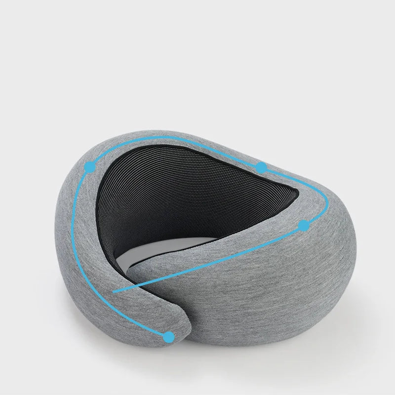 U Shape Memory Foam Neck Pillow Snail Travel Neck Pillows Portable Cervical Vertebra Airplanes Noon Break Pillow Relax