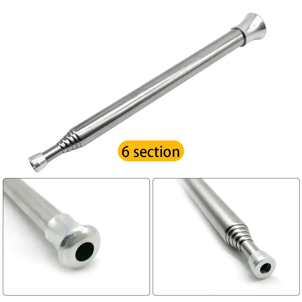 Fire Blow Pipe Telescopic Camping Blow Fire Tube Blower Stainless Steel Pipe Campfire Tool for Outdoor Picnic BBQ Fireplace