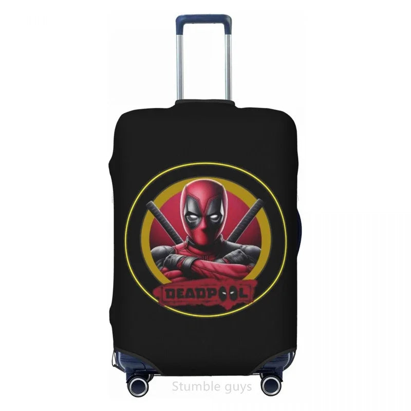 Elastic Luggage Cover Movie Print For 18-32 Inch Suitcases Dustproof Washable Anti-Scratch Travel Accessory For Air & Road Trips