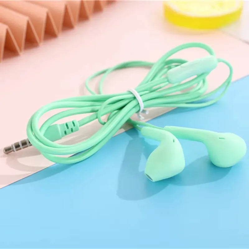 U19 Wired Earbuds 3.5mm Jack Earphones with Mic for iPhone Android Phone Tablet Mini Headphone Sport Headset
