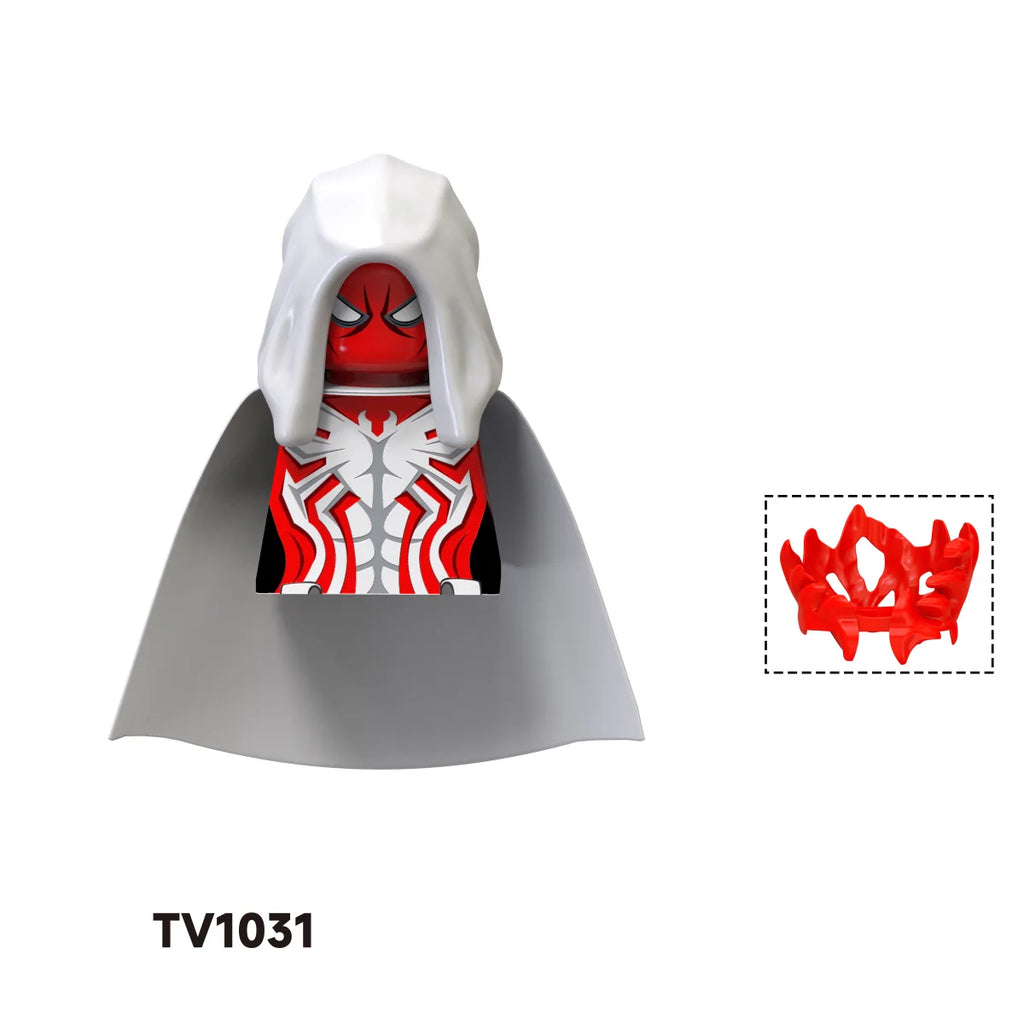 Blind Box Mini Building Blocks TV6203 Figures Big Goblin Spiderman Iron Man Venom Captain Hawk Deadpool Armor Christmas Gift Toy