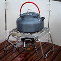 Folding Portable Stainless Steel Campfire .4x6.6 Inch Compact Outdoor Bbq Rack for Camping Picnics Hiking Tailgating