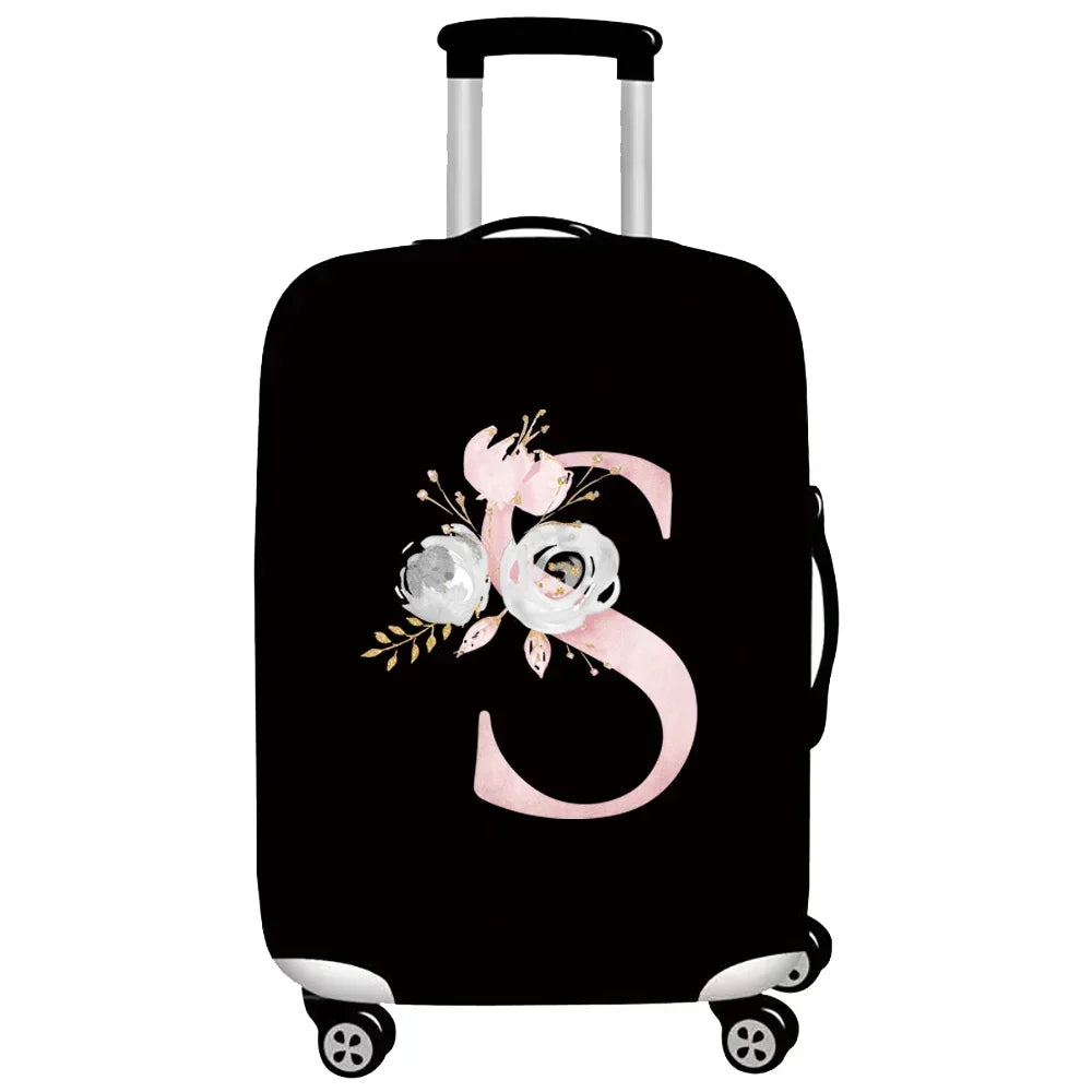 Thick Elastic Luggage Protective Cover Suit for 18-32 Inch Suitcase Covers Trolley Cover Travel Accessorie Pink Flower Series