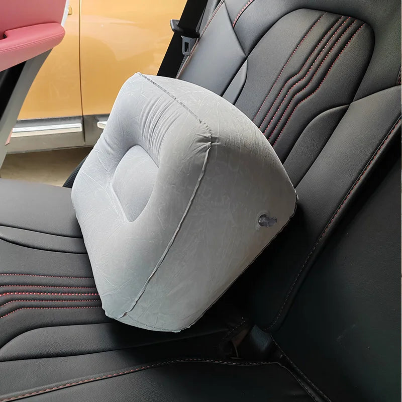 Car Inflatable Lumbar Support Air Matts Long Distant Travel High Speed  Airplane Foot Drag Suit Kids Sleeping Headrest Accessory