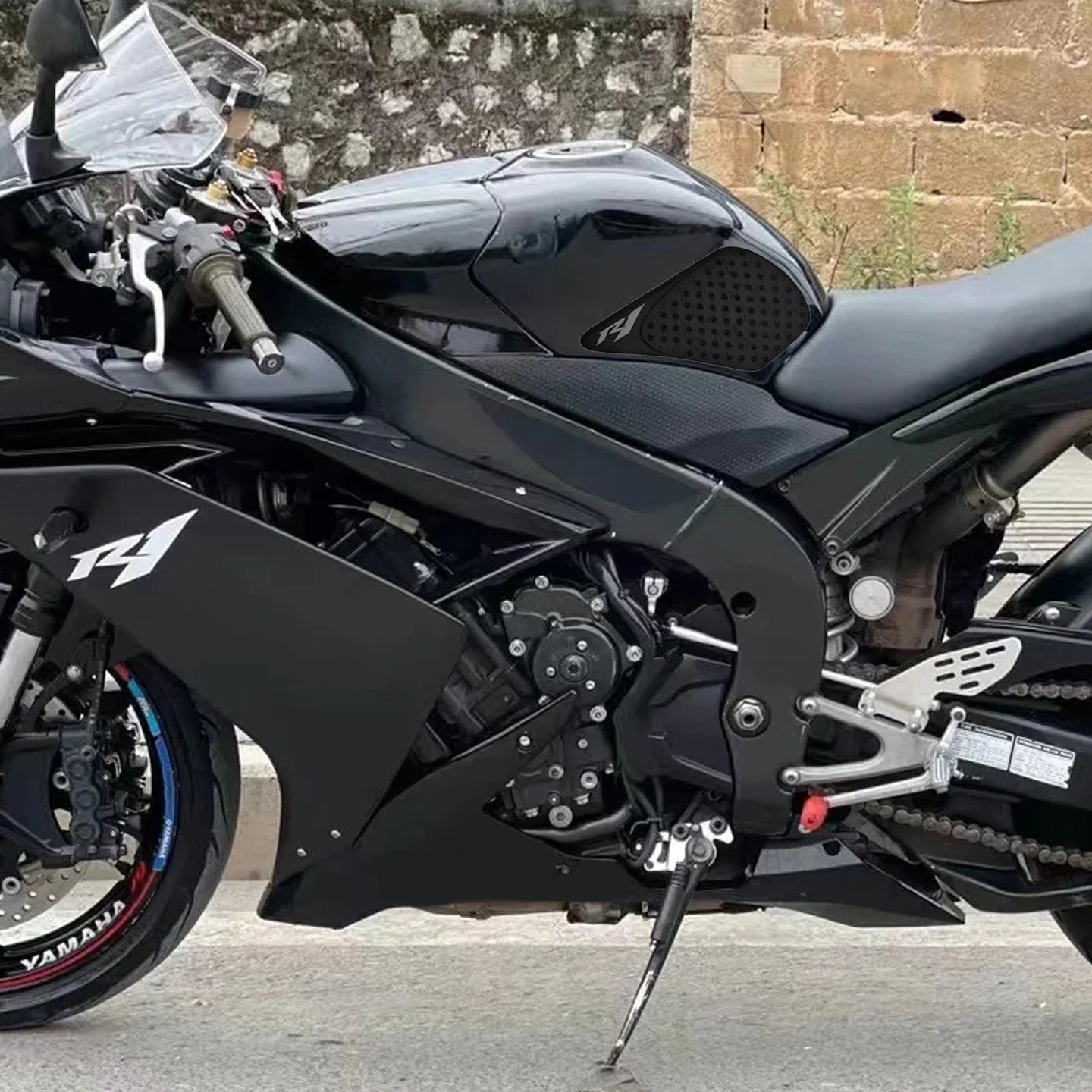For Yamaha R1 YZF R1 YZF-R1 YZFR1 2004-2008 Motorcycle Anti-slip Stickers Side Pad Anti-slip Tank Sticker Knee Pads Tank Decalss