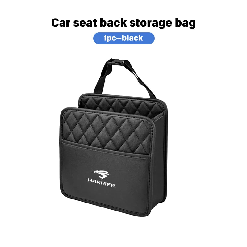 Car Seat Back Storage Leather Multifunction Storage Box For Toyota Harrier 30 60 80 XU30 XU60 XU80 2022 2023