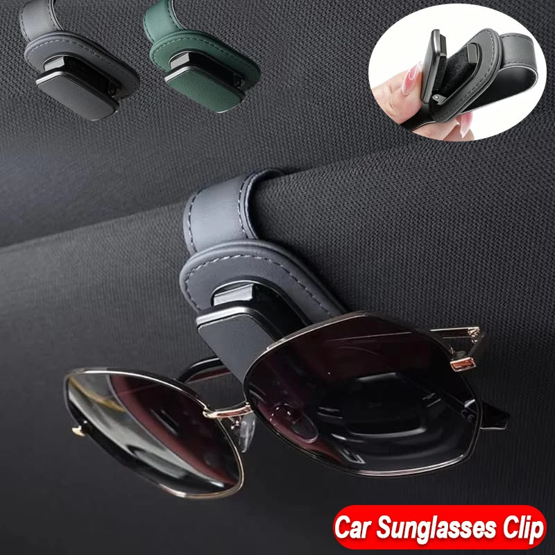 Car Sun Visor Sunglasses Clip Holder Stable Eyeglasses Hanger Card Ticket Organizer Interior Storage Clip Car Accessories