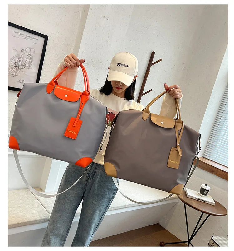 Waterproof Oxford Yoga Bag Large Capacity Fitness Travel Handbag Wear-resistant Unisex Short Trip Storage Yoga Mat Carry Bag