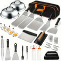 TAIMASI 304 Ultimate Barbecue Master Kit - Advanced Stainless Steel Grill Accessories With Spatula, Chopper, Scraper, Pliers, Egg Mold, Baking Tray Cover, Etc. - Perfect For Home Kitchens, Outdoor Barbecues, Christmas Parties