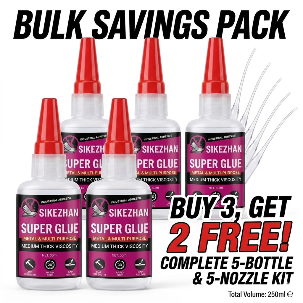 SIKEZHAN Super Glue Medium Thick CA Glue Cyanoacrylate Adhesive Wood Plastic Ceramic Metal 3D Printing PLA Repair Clear Bond