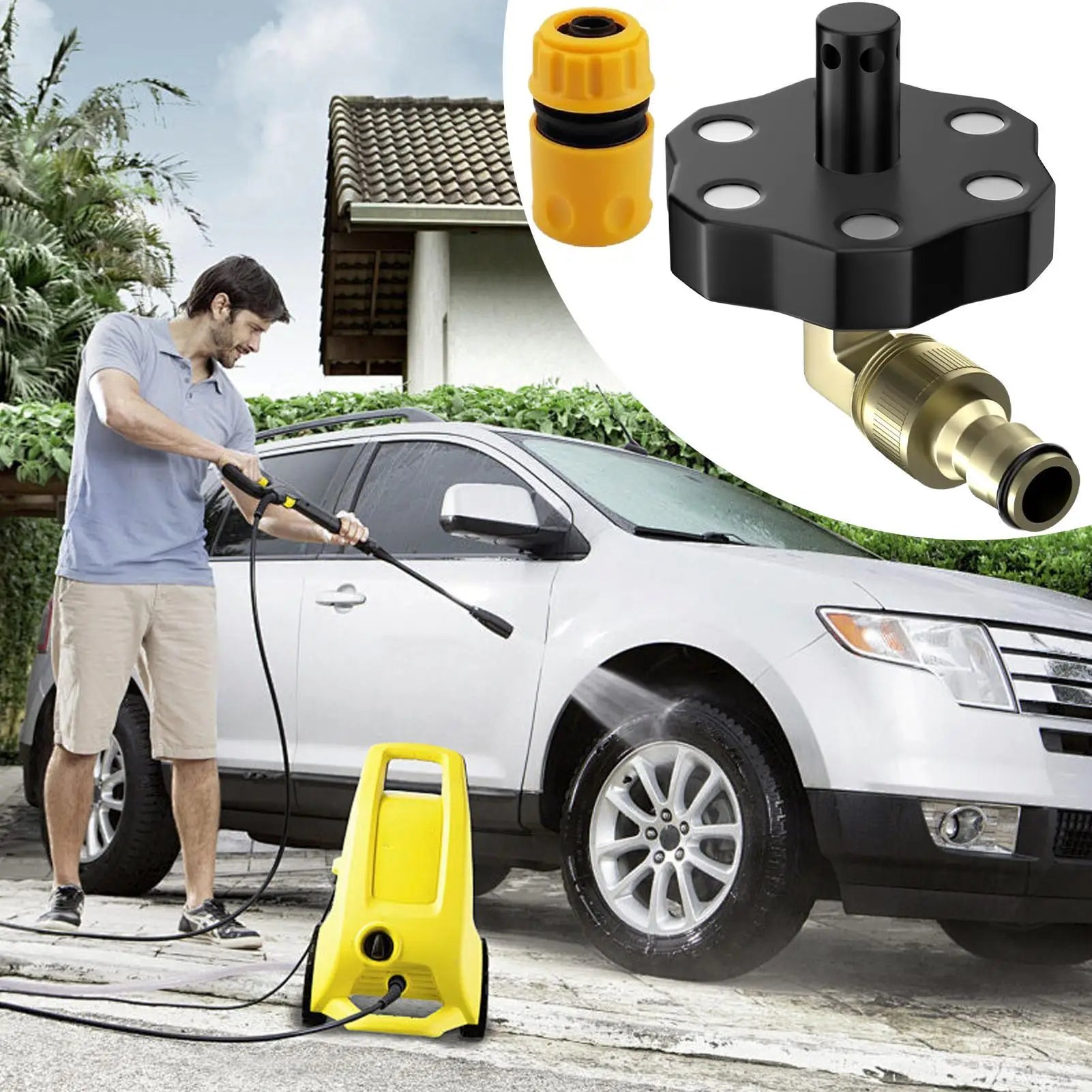 Truck Frame Flusher With Nozzle Magnetic Flushing Tools Truck High-Pressure Chassis Cleaner For Truck Vehicle Pickup SUV Car RV