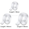 Nano Double Sided Tape Transparent Waterproof Reusable Reuse Home Tapes Super Strong Sticky Glue Car Ornament Kitchen Bathroom