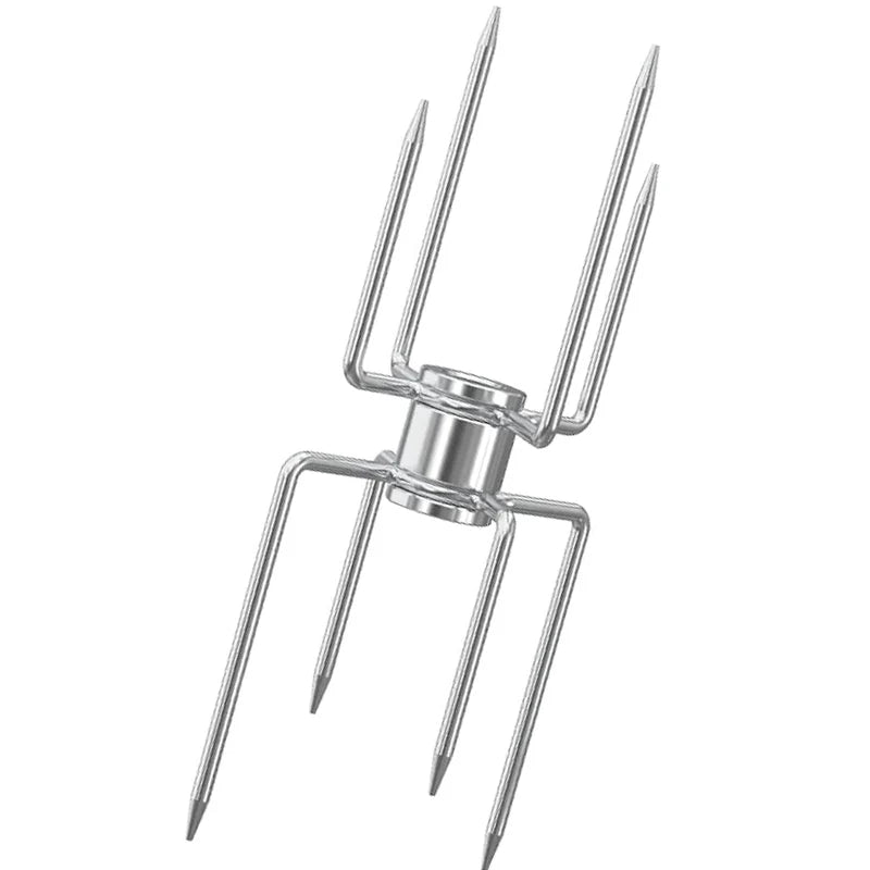 Grill Rotisserie Meat Forks Kit 1 Pair Stainless Steel Spit Counter Balance Bushing Replacement Fits BBQ  Rod Outdoor Cooking
