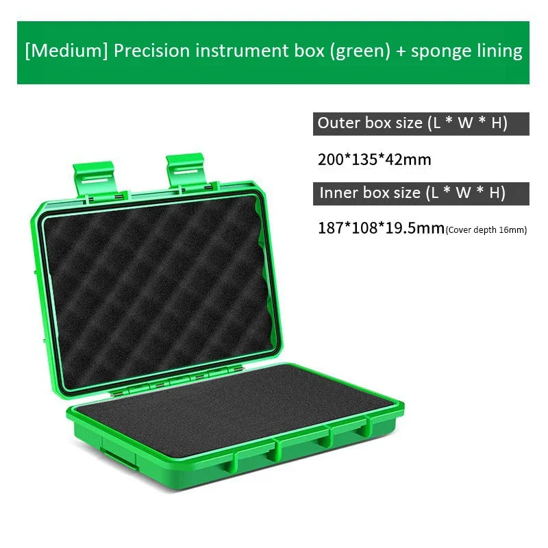1PC Waterproof Storage Case Sealed Small Precision Instrument Parts Tool Storage Box Shockproof Safety Protect Equipment Box