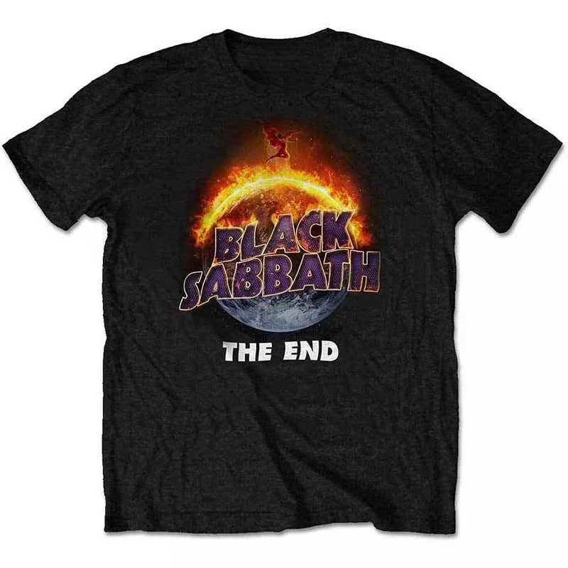 Black Sabbath Band Photo Casual T-shirt Men's and Women's Luxury Band Brand Top 2026 New