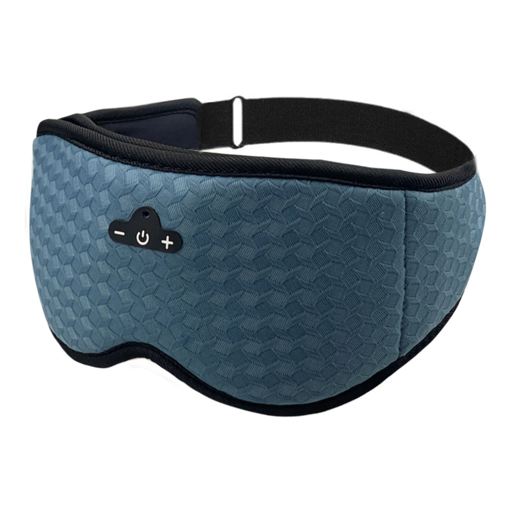 Bluetooth Sleeping Headphones 3D Eye Mask Travel Music Play Soft Elastic Breathable Stereo Music Earphones with HD Microphone
