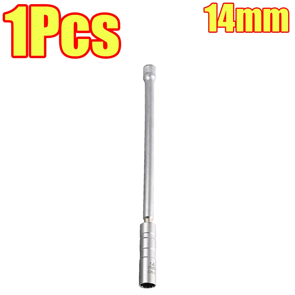1-4Pcs Spark Plug Socket Key Magnetic 14mm 16mm Swivel Thin Wall Spark Plug Socke 12 Point Wall Ignition Plug Removal Tool