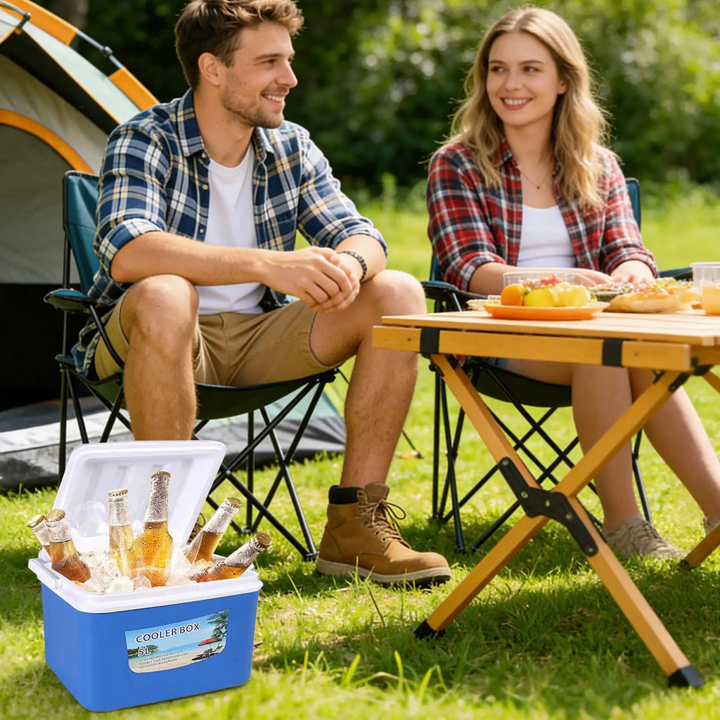 Portable Thermos Box and Camping Cooler for Beer Drinks Fresh Beverage or Fruit Insulated Box for Cola Can Beer Bottle Chiller