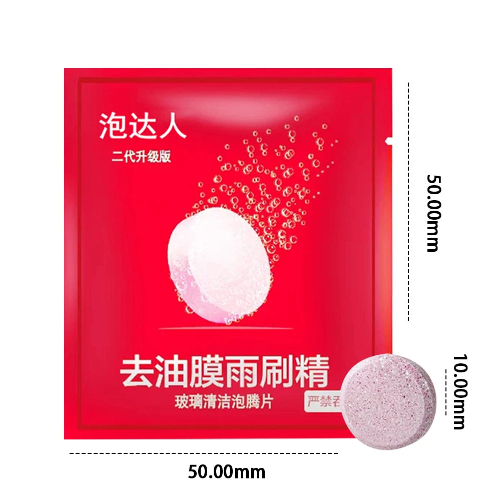 Car Effervescent Tablets Windscreen Wiper Cleaning Tablets Windscreen Wiper Solid Washer Household Cleaning Tablets