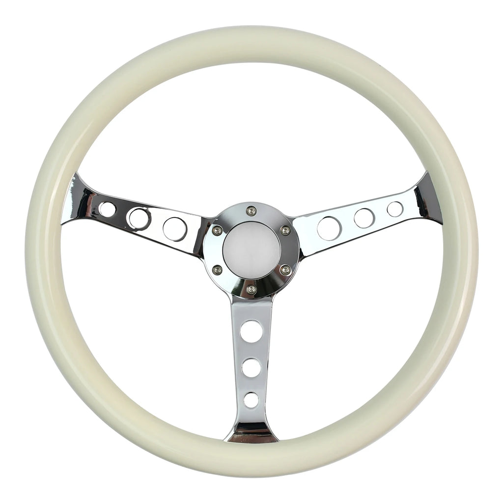 380mm Round Hole Bracket Steering Wheel ABS Material with Rivets for Automotive Accessories