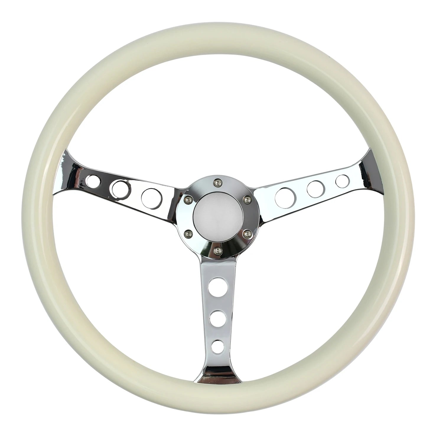 380mm Round Hole Bracket Steering Wheel ABS Material with Rivets for Automotive Accessories