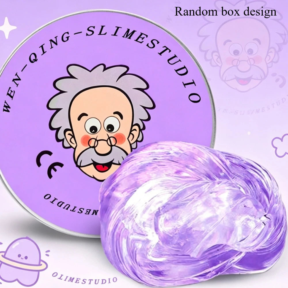 New Stress Relief Toys Old Man Liquid Squishy Transparent Crystal Slime Fluffy Foam Putty Kids Safe Bouncy Stretchy Color Slime