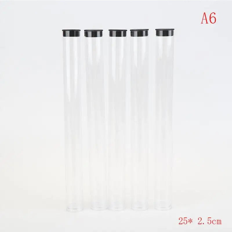 5 Pcs Clear Travel Toothbrush Case Storage Tubes With Lids Portable Toothbrush Holder For Travel/Camping/School/Home