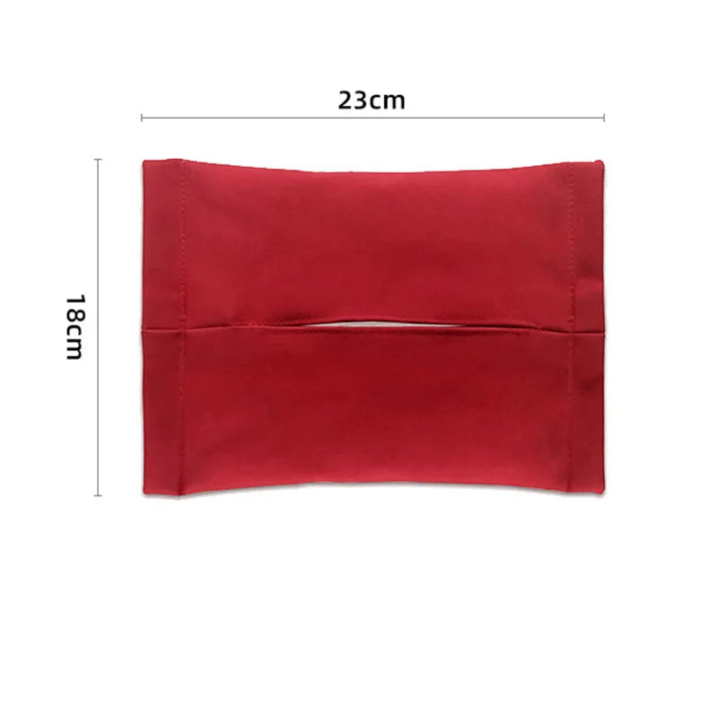 Car Hidden Tissue Holder Box for Tesla Model 3 Y Armrest Seat Back Napkin Center Console Flocking Storage Bag Auto Accessories