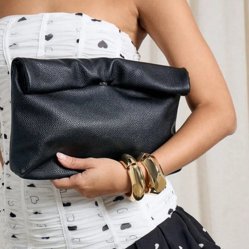 Casual Women Clutches Soft PU Leather Lady Evening Bags Trend Party Girl Envelope Bag Phone Laptop Bags Handbag Bolso