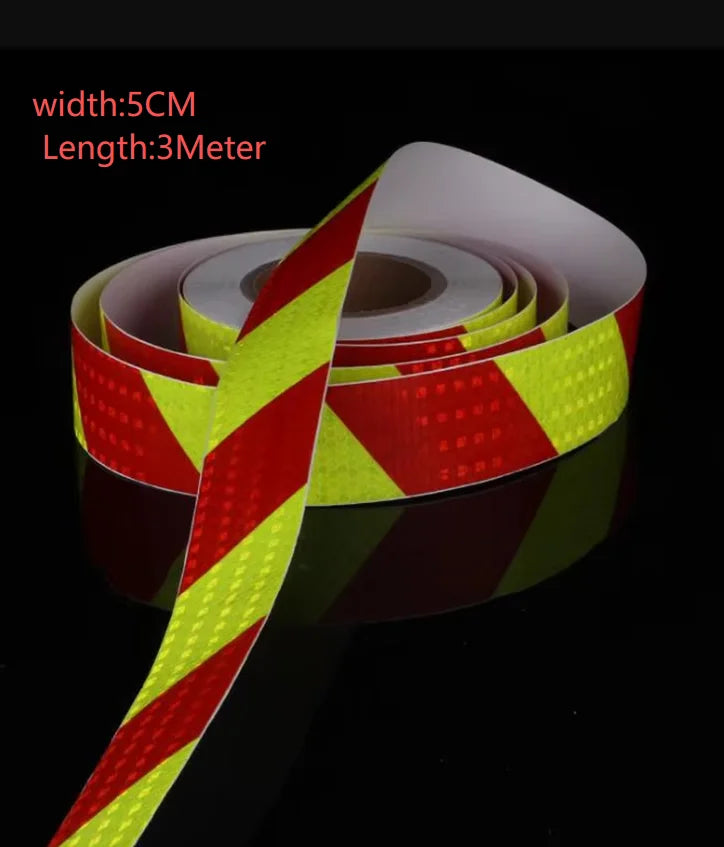Shining Reflective Safety Warning Tape Self Adhesive Twill Printing Reflective Tape for PVC Reflective Tape Car Accessories