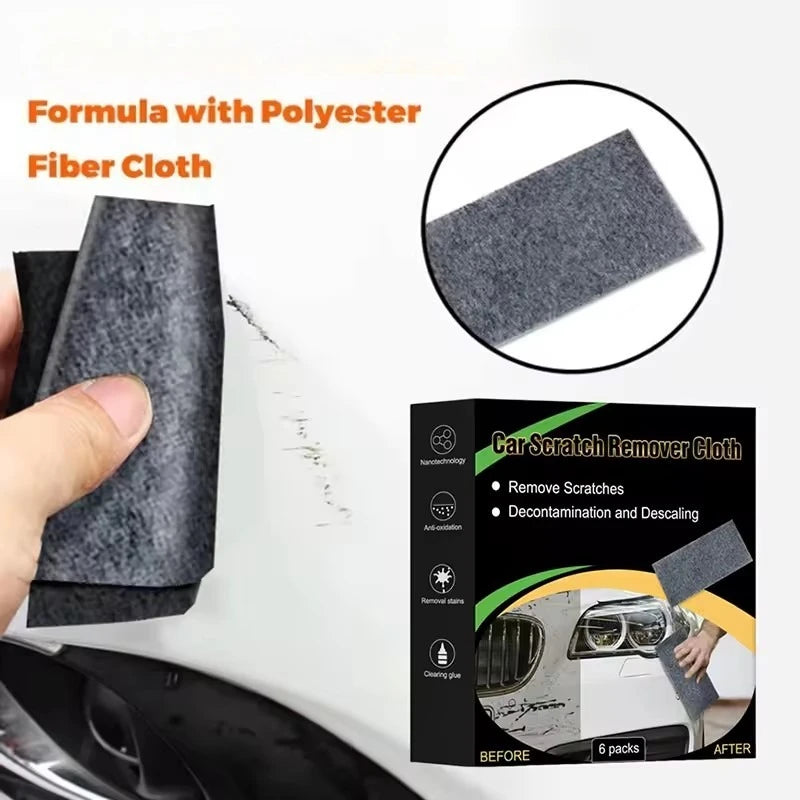 1/5/10-Piece Car Scratch Nano Polishing Cloth Paint Repair Anti-Scratch Polishing Wipes Cleaning Tool Auto Accessories