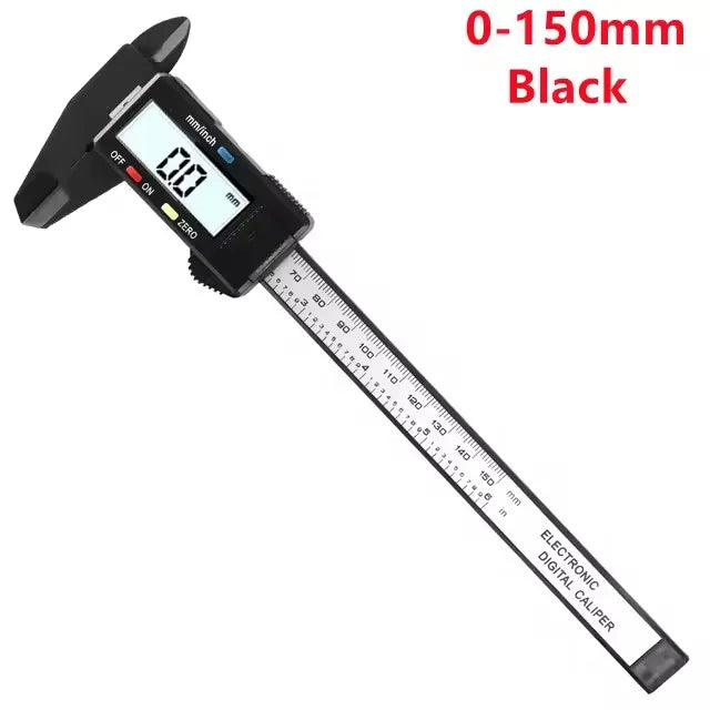 150mm 100mm Electronic Digital Caliper Carbon Fiber Dial Vernier Caliper Gauge Micrometer Measuring Tool Digital Ruler