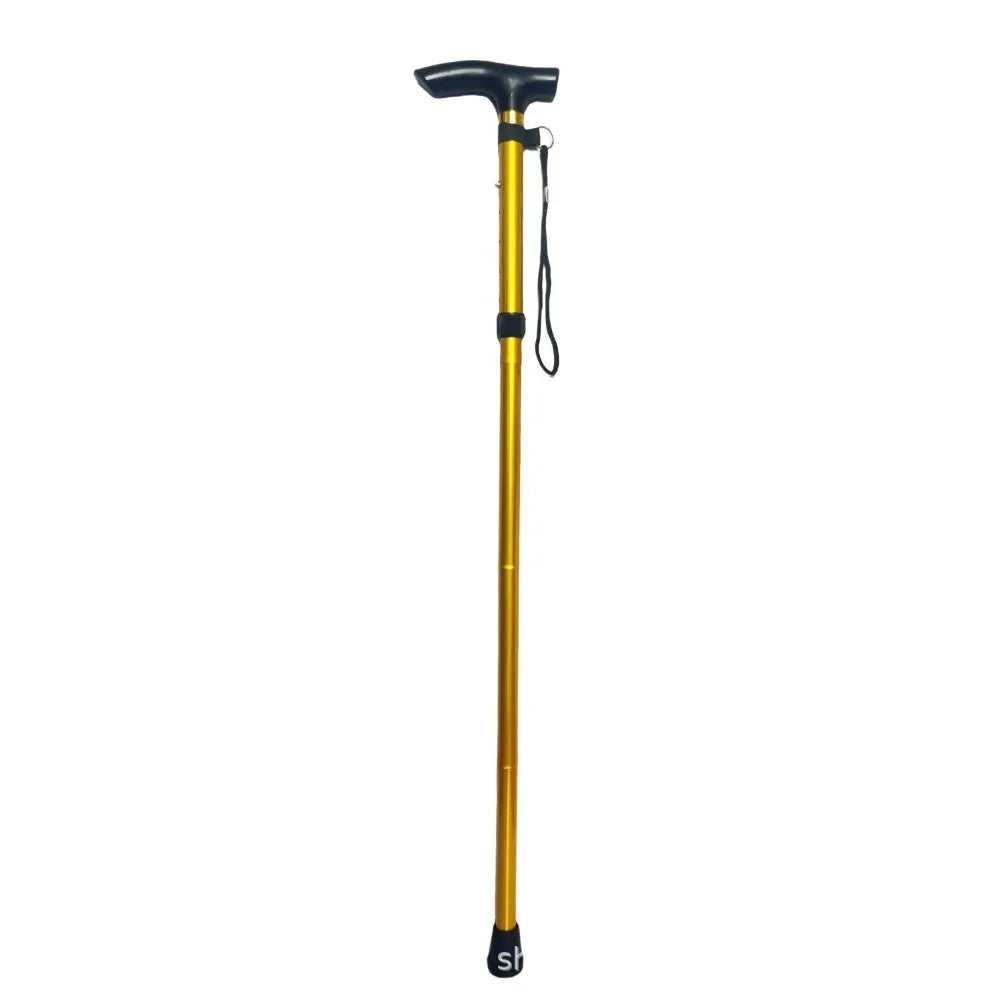 Lightweight Telescopic Trekking Stick Strengthen 5-Section Crutches Adjustable Portable Folding Canes for Adults Elderly People