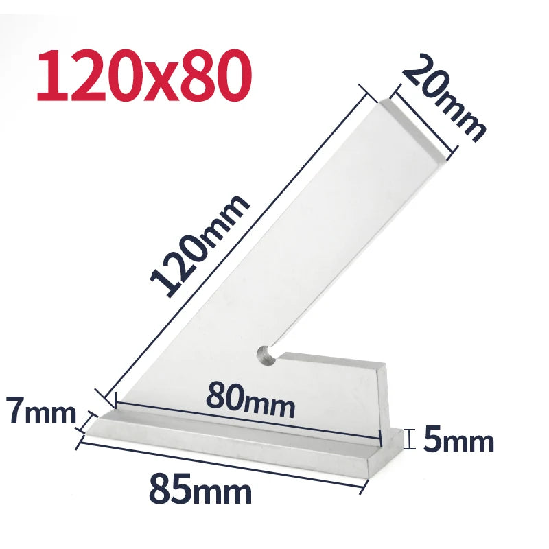 45 Degree Flat Edge Square Ruler For Carpentry Measurment Try Square Carpenter Tools Woodworking Metal Angle Ruler Set Squares