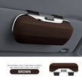 Car-Mounted Eyeglass Case Sunglasses Holder Driver Co-Pilot Storage Box Eyewear Frame Sunshade Board Accessory
