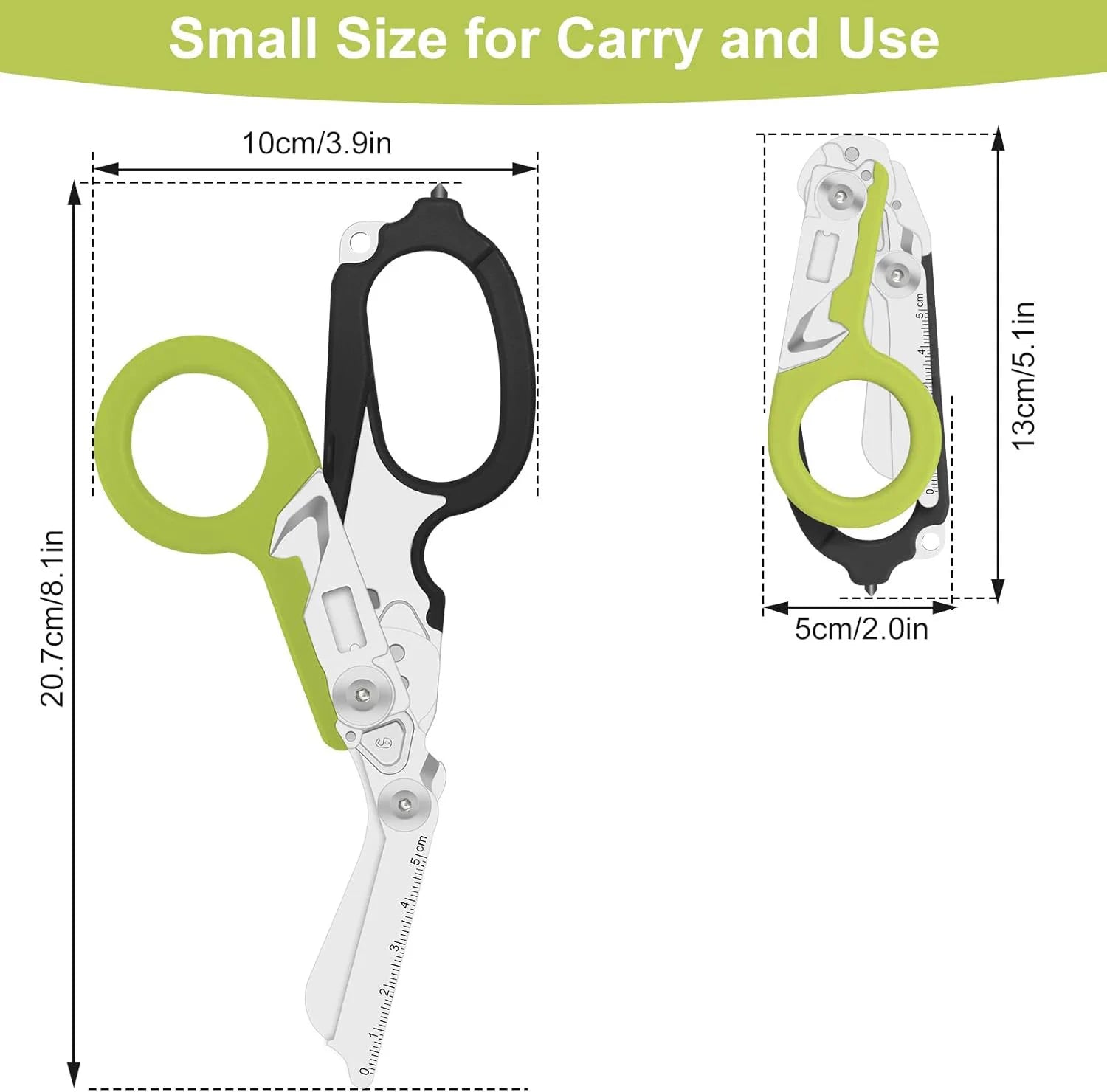 6-in-1 Tactical Emergency Shears Foldable First Aid Scissor Outdoor Survival EDC Rescue Tools Leatherman Raptors For Hiking Camp