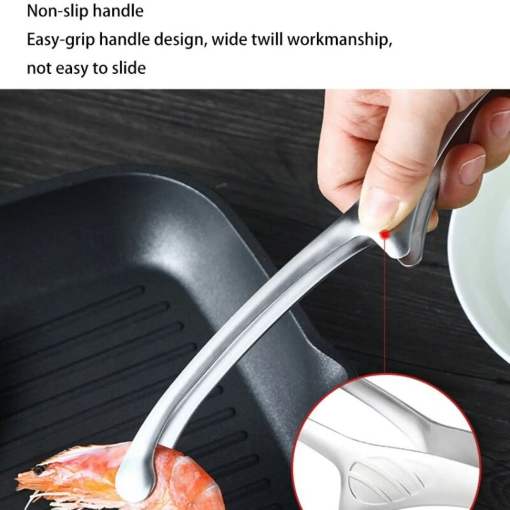 JJYY 304 Stainless Steel Food Tongs Long Handle Non-Slip Barbecue Tongs Steak Tongs Kitchen Cooking Tools kitchen accessories