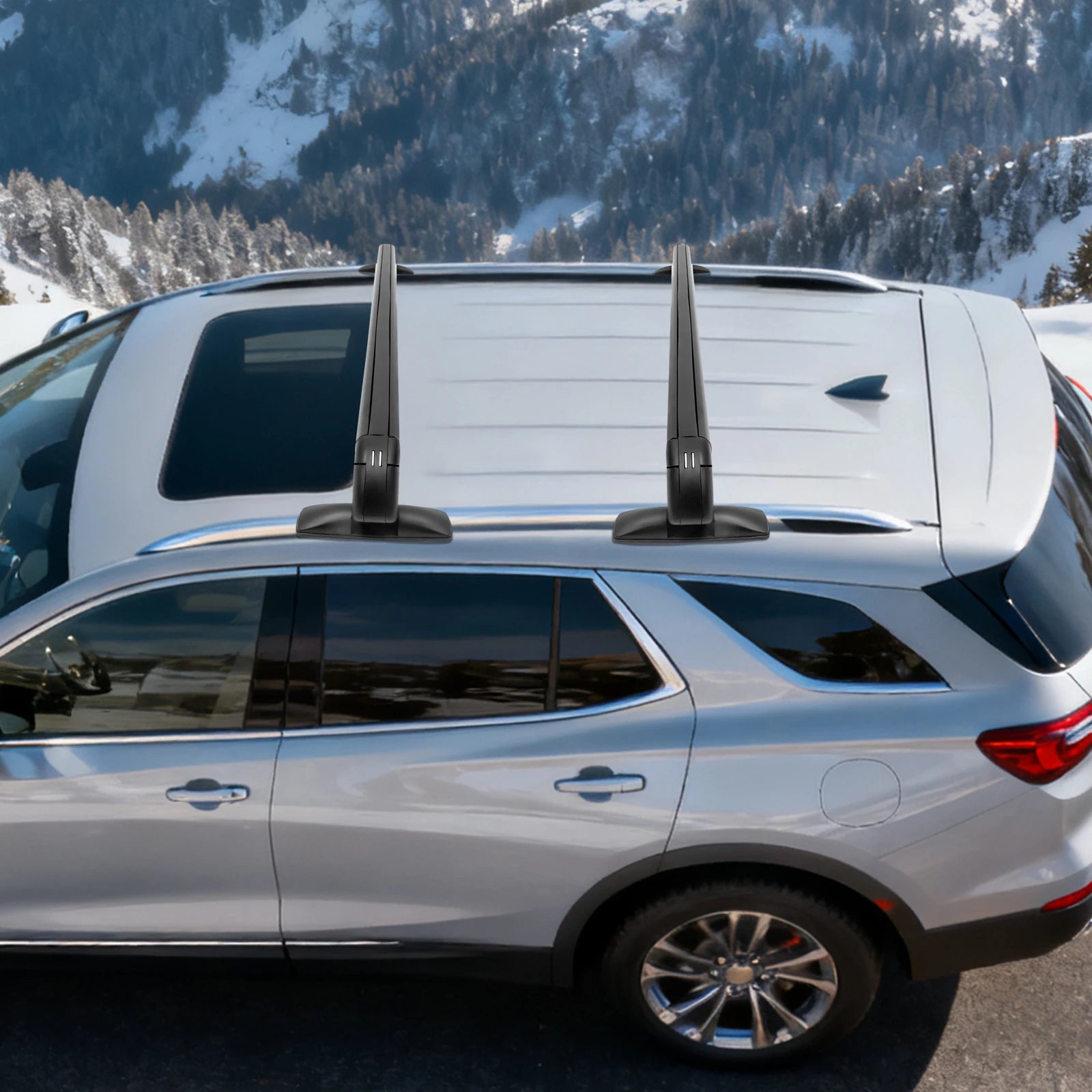Universal Car Roof Rack with Lock 100cm Aluminum Roof Rack Luggage Carrier Universal Use for 4 or 5 Door Cars