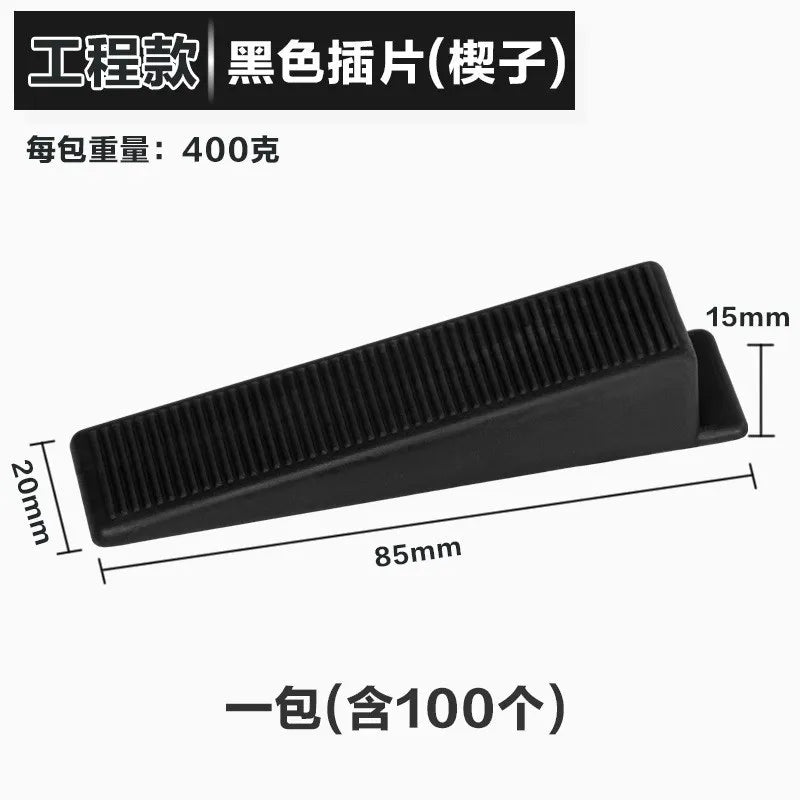 100PCS Red/ Black Plastic Wedges Ceramic Tile Leveling System Tiling Floor Wall  Carrelage Construction Tools Building