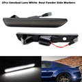 For Ford Mustang 2010-2014 Clear & Smoked Lens LED Side Marker Lamp Amber Front Red Rear Side Fender Lights
