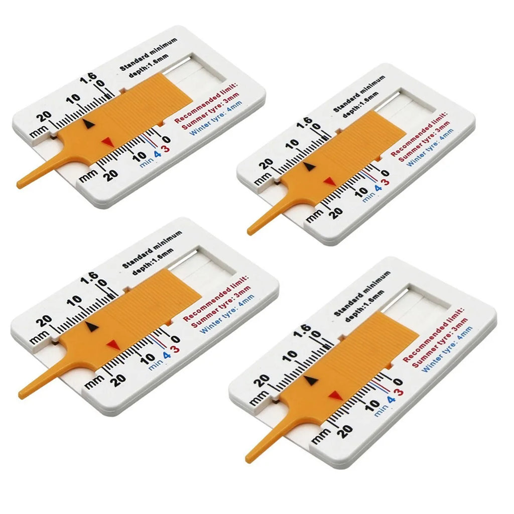 Portable Vernier Caliper Gauge 0-20mm Tire Tread Depth Ruler Auto Motorcycle Truck Repair Tool Uses For Car Tire Measuring