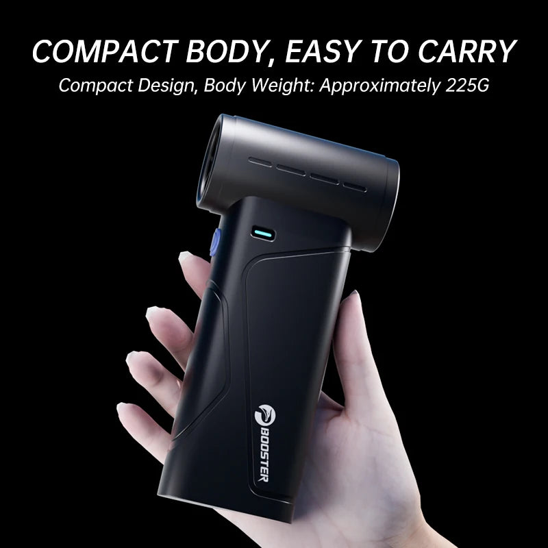 Updated W01S Turbo Fan Jet Fan,Mini Handheld 130000RPM Powerful Compressed air Duster for Car Dryer/PC/Home Cleaning
