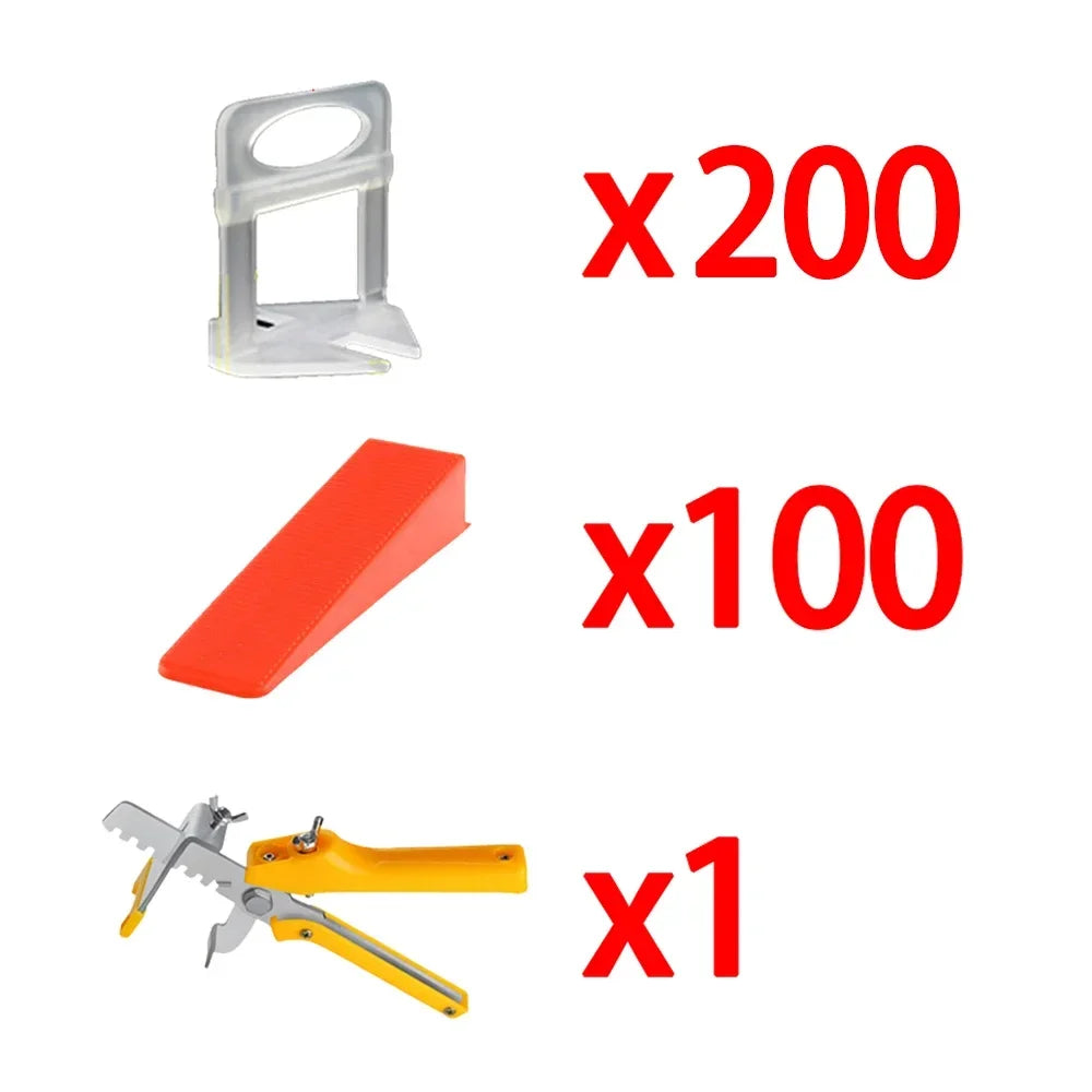 0.35/0.5/1/2/3mm Wall Floor Ceramic Tile Leveling System Clips Wadge Piler Spacer Kit for Tile Laying Construction Tools