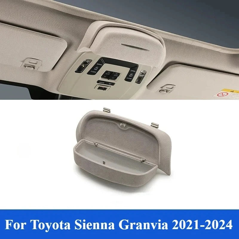 Car Glasses Case For Toyota Sienna Granvia 2021-2024 Modification Parts Roof Storage Special Supplies Car Interior Accessories