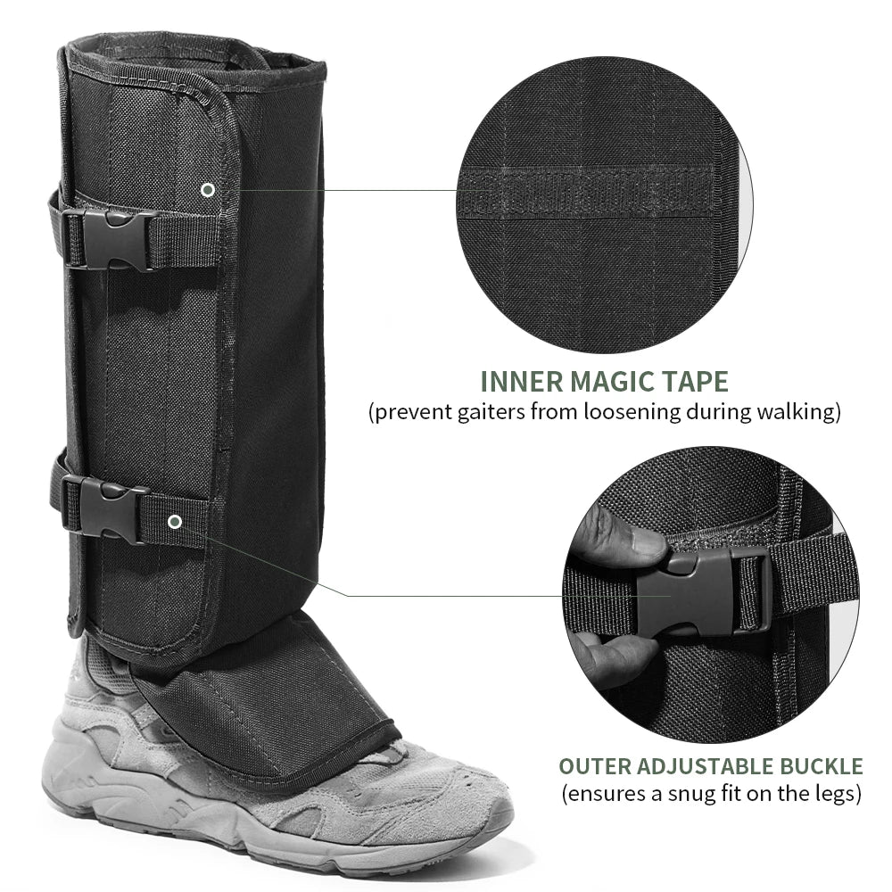 Snake Gaiters Leg Guards, Snake Guards, Adjustable Snake Bite Protection for Lower Legs, Snake Chaps for Men&Women