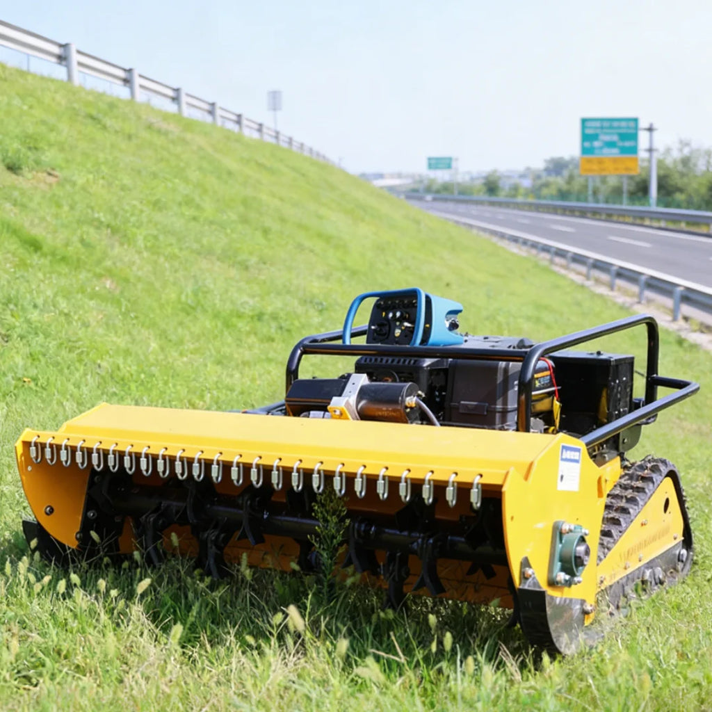 Customized Multi-Function Remote-Controlled Lawn Mower, Supporting Grass Cutting, Snow Shoveling, and Fallen Leaves Sweeping,